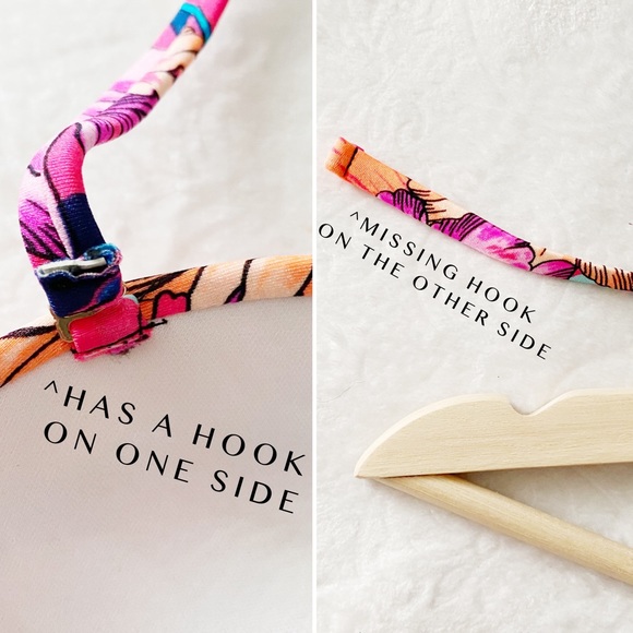 NWT Push Up Cut Out Tropical Floral Print and Stripes Bikini Top - Picture 7 of 8